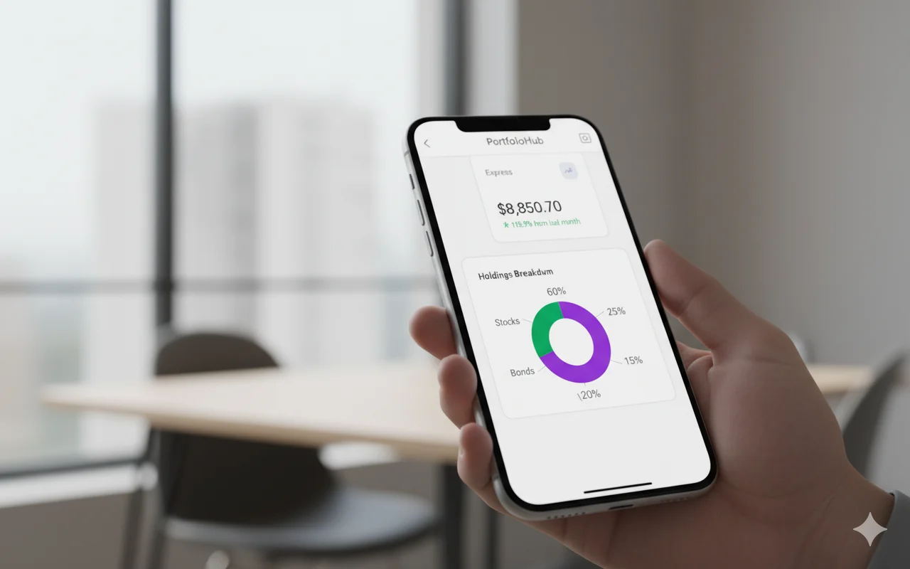Analytics dashboard showing spending habits